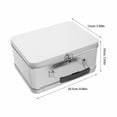 thumbnail image 2 of unbranded Caja Rectangular De Lata Con Tapa Y Para Dulces En Color Plateado Con Asa Portátil, 2 of 8