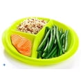 thumbnail image 2 of Portion Control Lunch Container with Lid – Travel Food Storage for Meal Prep,Bento Box Style,Divided Microwave Safe Dish (Set of 3), 2 of 7