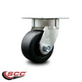 thumbnail image 2 of 4 Inch Kingpinless Polyolefin Wheel Swivel Top Plate Caster Service Caster Brand, 2 of 2