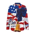 thumbnail image 4 of WRFWUL 250th Anniversary USA Button Down Shirts for Women Dressy Long Sleeve Blouse Celebration Patriotic Flag Print 1776-2026 Tshirt, 4 of 5