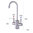 thumbnail image 5 of Westinghouse Kitchen Hot Water Dispenser with Brushed Nickel Dual Handle Faucet 41-WH-1500-F560-BN, 5 of 8