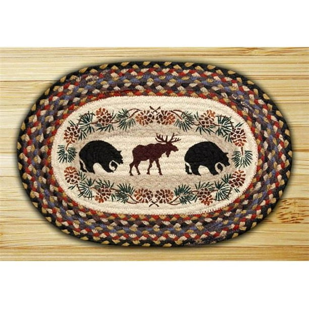 Earth Rugs 48043BM BearMoose Oval Placemat