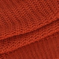 thumbnail image 6 of TFEOQRY Pullover Sweater for Women Solid Color Loose Comfortable Knitwear Long Sleeved V-Neck Sweater Top Orange, 6 of 8