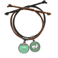 thumbnail image 1 of Verde me encanta el día de San Valentín Pulsera Cuerda Mano Cadena Cuero Dinero Pulsera Unbranded M, 1 of 2