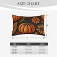 thumbnail image 4 of Daiia Autumn Pumpkin Leaves Bedding Waterproof Pillow Protector Zippered Queen – Bed Bug Proof Pillow Encasement-20"x30", 4 of 6
