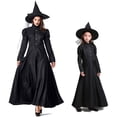 thumbnail image 3 of Disfraz de Halloween del Mago de Oz puesta en escena cosplay para adultos disfraz de bruja negra cosplay para padres e hijos, 3 of 5
