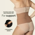 thumbnail image 3 of Leonisa Seamless Colombian Compression Waist Cincher - Slimmer Trainer Girdles For Women Brown, 3 of 9