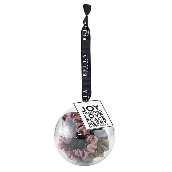 Bella Sleep + Spa Calcetín navideño para mujer, regalo para mujer, adorno para el pelo, 4 piezas, neutros