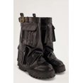 thumbnail image 2 of Women's Round Toe Lug Sole Cargo Pocket Slouch Boots, 2 of 6