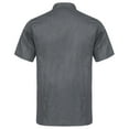 thumbnail image 2 of Aiihoo Mens Short Sleeve Chef Coat Kitchen Cook Jacket Canteen Bakery Chef Shirts Dark Gray M, 2 of 7