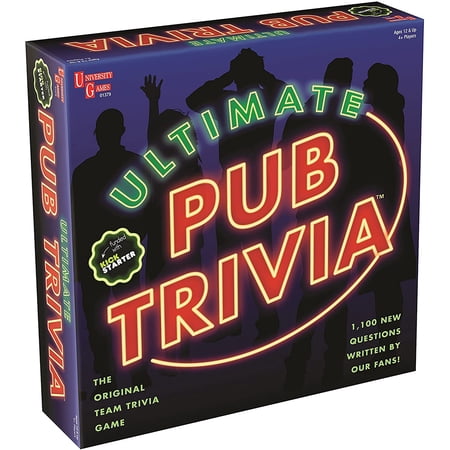 Ultimate Pub Trivia Team Trivia Game, Over 1000 Questions for Weekly Party Game Nights and Live Stream Pub Quiz Events, Perfect for Ages 12 and Up and 4 or More Players from University Games