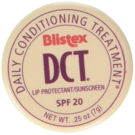 3 Pack Blistex DCT Daily Conditioning Treatment SPF 20 Lip Balm .25 Oz