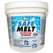 Safe Melt Pet Friendly Ice and Snow Melter with Scoop Included, Fast Acting 100% Pure Magnesium Chloride Formula, 15lb