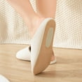 thumbnail image 6 of Somdot Memory Foam Slippers, with Thick and Soft Lining and a Silent Sole, Suitable for Both Men and Women, Off White, 6 of 6