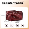 thumbnail image 5 of Pofeuu Red Buffalo Plaid Print Toaster Cover 4 Slice, Bread Dust Cover & Fingerprint Protection, Kitchen Small Appliance Covers(Toaster Cover), 5 of 7