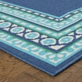 thumbnail image 2 of Oriental Weavers Meridian Area Rug 9650B Navy Diamonds Lines 8' 6" x 13' 0" Rectangle, 2 of 9