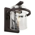 thumbnail image 3 of Forte Lighting 2404-01-32 Halo Wall Sconce - Bronze, 3 of 6