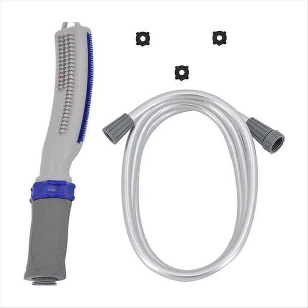 Cabezal Ducha para Perros, Accesorio Ducha para Mascotas, Rociador Baño para Mascotas, Rociador Lavado para Perros para Interiores y Exteriores, Incluye Manguera Flexible 8 Pies