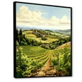 thumbnail image 2 of Designart "Scenic Vineyard Elegance V" Vineyard Floater Framed Canvas Prints, 2 of 5