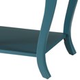 thumbnail image 5 of Teal End Table with Shelves | Solid Wood Accent Table for Living Room, Bedroom, 5 of 7