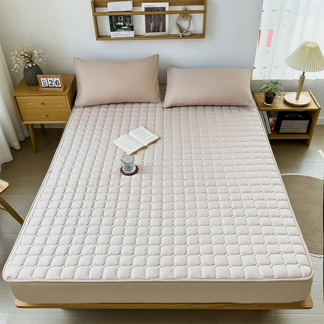 SROBPTY Bed Sheets, Mattress for All Seasons Soft Cushion Non Slip Pad Double Bed Size