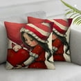 thumbnail image 3 of nygtbtfer Valentines Day Pillow Set of 2Valentines Day Decor for Home Love Heart Gnomes Pillows Decorative Throw Pillows Valentines Day Decorations White, 3 of 7