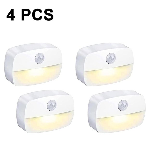 Sensor de anochecer a amanecer de luz nocturna de 4 piezas, luces nocturnas automáticas adecuadas oso de fresa Hogar