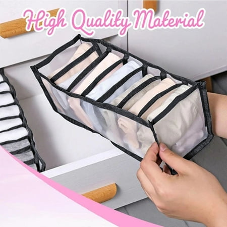 

Azrian Underwear Storage Box with Compartments Socks Bra Underpants Organizer Drawers