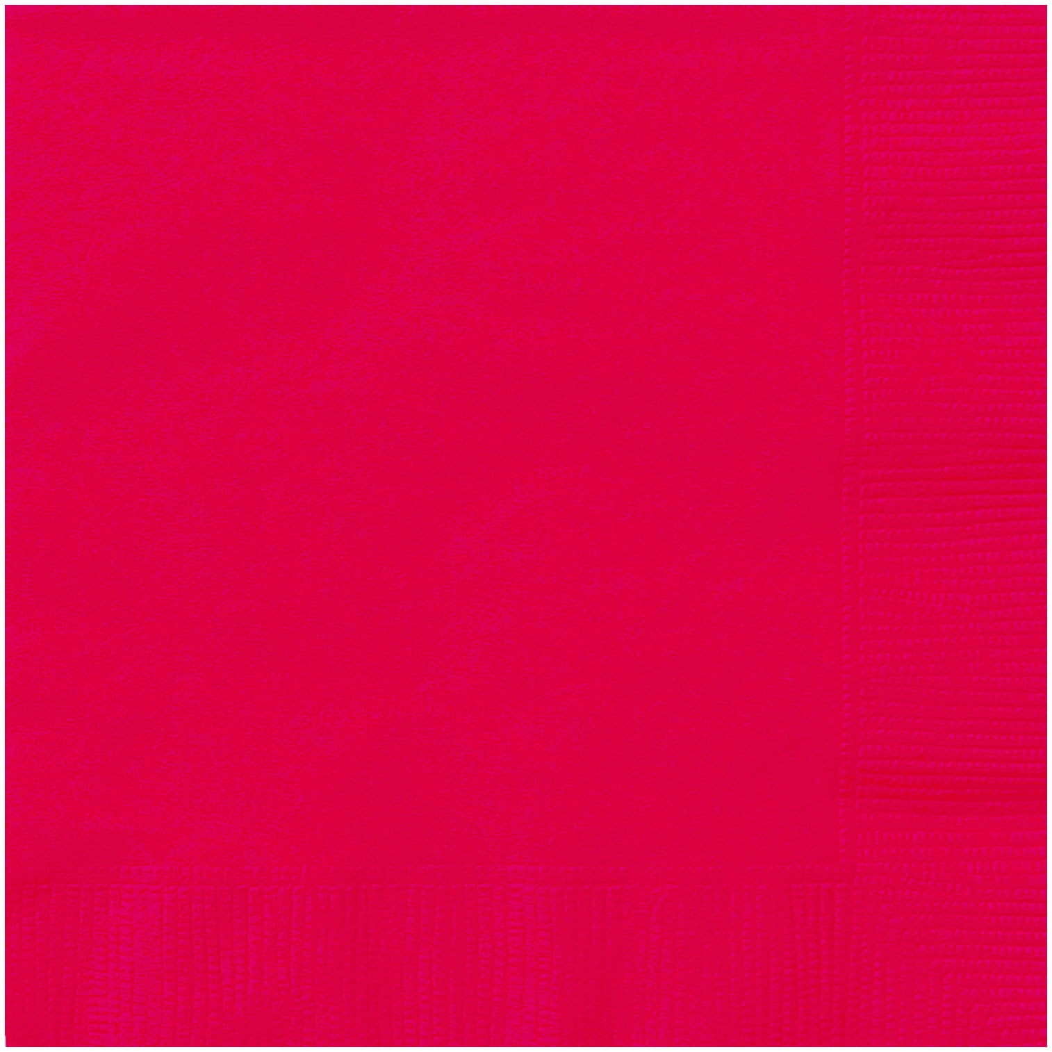 (6 pack) 24CT 6.5IN x 6.5IN Red Disposable Paper Napkins by Way To Celebrate