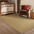 thumbnail image 2 of 2â€™x4â€™ Solid Tan Indoor Outdoor Scatter Rug, 2 of 3