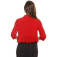 thumbnail image 2 of Just Love Women's Shrug Cardigan - Stylish and Versatile Layering Piece for Any Occasion (Red, Medium), 2 of 2