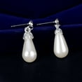 thumbnail image 2 of Shenmeida 2Pcs/set Elegant Royal Style Women Imitation Pearl Teardrop Shaped Pendant Necklace Earrings Set, 2 of 8