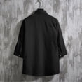 thumbnail image 7 of Siilsaa Shirts Men Men's Casual Shirt Short Sleeve Button Down Shirt(Black,5XL), 7 of 7