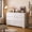 White, variant on 6 Drawer Tall Dresser, Large Storage Chest of Drawers, Anti-Tip Wooden Organizer, FSC-Certified MDF Cabinet for Bedroom, Entryway, Office & Living Room, Brown