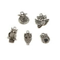 thumbnail image 3 of Colección de 30 piezas de colgantes de metal de aleación de plata con pájaros mixtos Perfecl Charms plateados tibetanos colgantes, 3 of 5