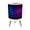 Color 2, variant on Small Trash Can with Lid Futuristic Hexagonal Grid Neon Blue Purple Glow 1.8 Gallon Dog Proof Trash Can Round Garbage Can Waste Bin Wastebasket for Bathroom Bedroom Living Room