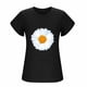 thumbnail image 3 of Mujeres Manga Corta Tops Moda Imprimir Blusa Divertida, Cuello Redondo Poliéster Spandex Tee, 3 of 6