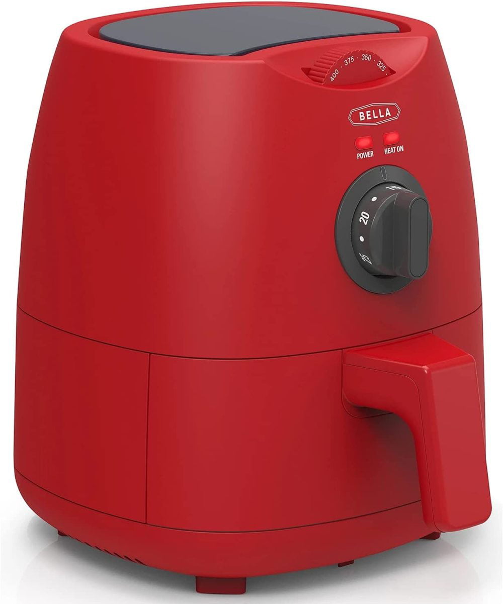 Bella Red Matte 2-Quart Manual Air Fryer