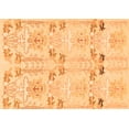 thumbnail image 1 of Ahgly Company Indoor Rectangle Abstract Orange Modern Area Rugs, 5' x 8', 1 of 4