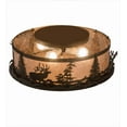 thumbnail image 6 of Meyda Tiffany 185968 Elk At Dusk 4 Light 22" Wide Flush Mount Drum Ceiling Fixture -, 6 of 7