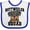 White and Royal, variant on Inktastic Dog Rottweiler Squad Boys or Girls Baby Bib