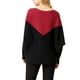 thumbnail image 4 of Pntutb Mujer Moda Manga Larga Cuello Redondo Raya Suelto tops Blusa Hilo Suéter De Punto Pntutb Pntutb-2507, 4 of 5