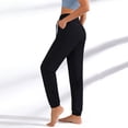 thumbnail image 7 of Lightweight Stretch Jogger Pants for Women 2026 Summer Elastic Waist Quick Dry Breathable Outdoor Athletic Casual Trousers Black M, 7 of 7