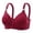 Red, variant on SIYUDAN Women's Plus Size Front Button Closure Senior Older Push Up Wireless Comfort Everyday Bra Women Bras Push Up Comfort Tshirt Bralettes, Size 42