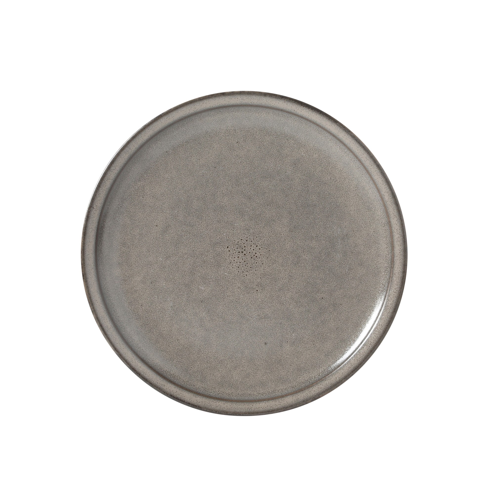 Gibson Elite Beckett Stoneware Reactive Glaze 16 Piece (Service for 4) Plates and Bowls Dinnerware Set - Grey