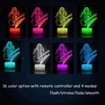 thumbnail image 2 of Lámpara LLAMEVOL 3D Luz Nocturna RGB con Control Remoto y Frases de Taylor, 2 of 7