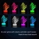thumbnail image 2 of Lámpara LLAMEVOL 3D Luz Nocturna RGB con Control Remoto y Frases de Taylor, 2 of 7