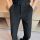 thumbnail image 2 of Pantalones de traje fluido para hombre, elásticos, para negocios, sociales, confección, pantalones elásticos para hombre, drapeados, clásicos, nuevos, en oferta de ropa barata, vestido, 2 of 4