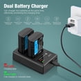 thumbnail image 4 of Batería y cargador USB dual para Canon EOS R R5 R6 R7, 4 of 7