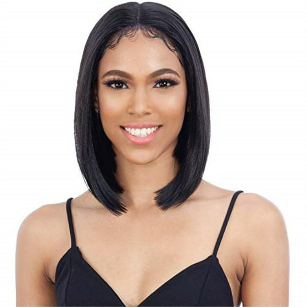 baby hair 101 (1b off black) - freetress equal synthetic lace front wig -  